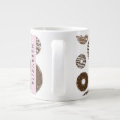 Schokolade Donuts, Karamellabüsse, Icing, Ihr Name Jumbo-Tasse (Rückseite)