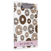 Schokolade Donuts, Karamellabüsse, Icing, Ihr Name Klemmbrett (Rechts)