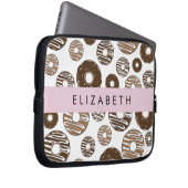 Schokolade Donuts, Karamellabüsse, Icing, Ihr Name Laptopschutzhülle (Vorne Rechts)