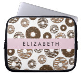 Schokolade Donuts, Karamellabüsse, Icing, Ihr Name Laptopschutzhülle (Vorderseite)