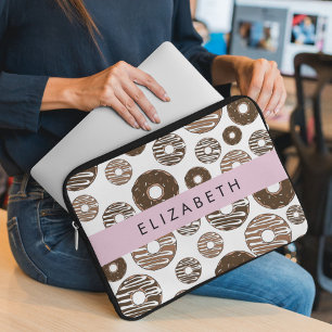 Schokolade Donuts, Karamellabüsse, Icing, Ihr Name Laptopschutzhülle