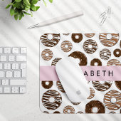 Schokolade Donuts, Karamellabüsse, Icing, Ihr Name Mousepad