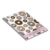 Schokolade Donuts, Karamellabüsse, Icing, Ihr Name Notizblock (Rechte Seite)