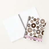 Schokolade Donuts, Karamellabüsse, Icing, Ihr Name Notizblock (Innenseite)