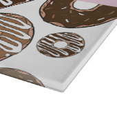 Schokolade Donuts, Karamellabüsse, Icing, Ihr Name Schneidebrett (Ecke)