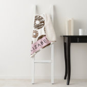 Schokolade Donuts, Karamellabüsse, Icing, Ihr Name Sherpadecke (Beispiel)