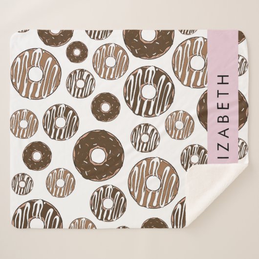 Schokolade Donuts, Karamellabüsse, Icing, Ihr Name Sherpadecke (Vorderseite (Horizontal))