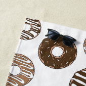 Schokolade Donuts, Karamellabüsse, Icing, Ihr Name Strandtuch (Beispiel)