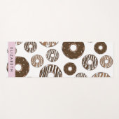 Schokolade Donuts, Karamellabüsse, Icing, Ihr Name Yogamatte (Vorderseite (Horizontal))