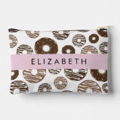 Schokolade Donuts, Karamellabüsse, Icing, Ihr Name Zubehörtasche (Rückseite)