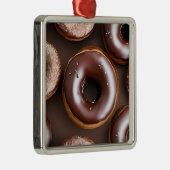 Schokolade Donuts mit Sprinklen Weihnachten Ornament Aus Metall (Rechts)