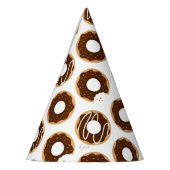 Schokolade Donuts Muster Partyhütchen (Links)