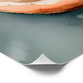 Schokolade Donuts Wasserfarbe Poster (Ecke)