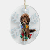 Schokolade Doodle Dog Ornament (Rechts)