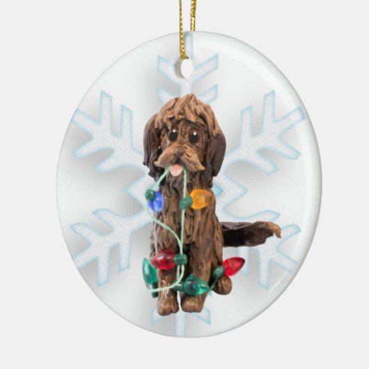 Schokolade Doodle Dog Ornament (Links)