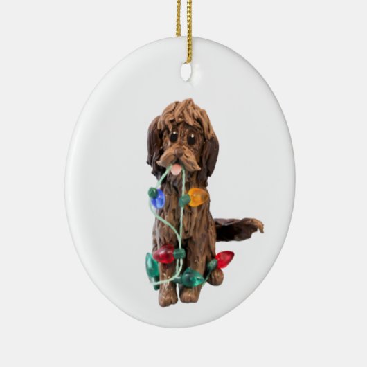 Schokolade Doodle Dog Ornament (Rechts)