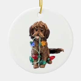 Schokolade Doodle Dog Ornament