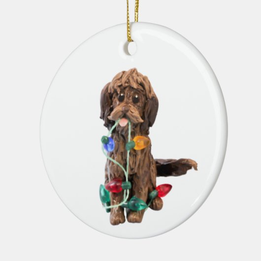 Schokolade Doodle Dog Ornament (Links)