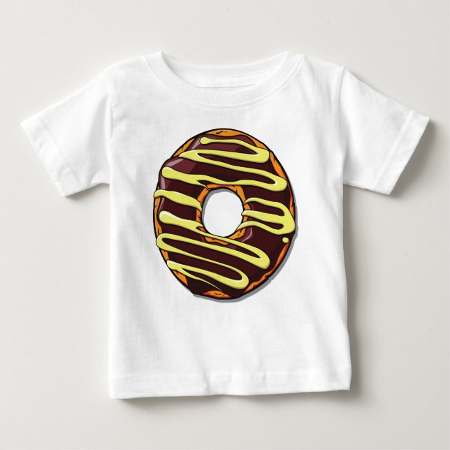 Schokolade, Doughnut, Zuckerguss, Glaze, Icing Baby T-shirt (Vorderseite)