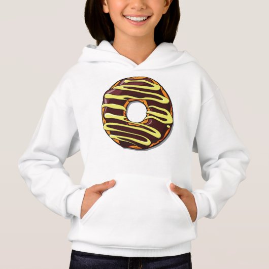 Schokolade, Doughnut, Zuckerguss, Glaze, Icing Hoodie (Vorderseite)