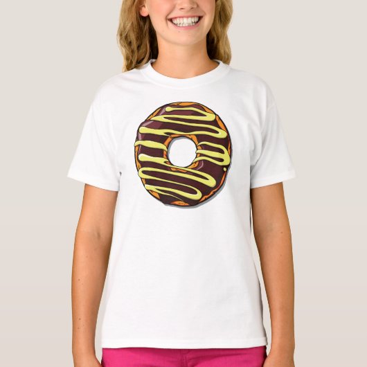 Schokolade, Doughnut, Zuckerguss, Glaze, Icing T-Shirt (Vorderseite)
