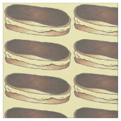 Schokolade Eclair Custard Dessert Backwaren Stoff (Nahaufnahme)