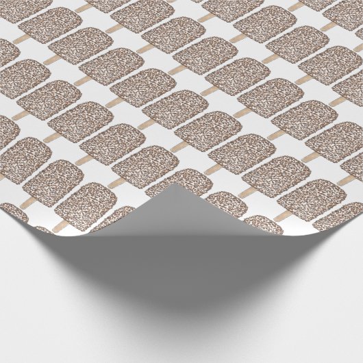 Schokolade Eclair Ice Cream Bars Pop Popsicles Geschenkpapier (Ecke)
