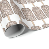 Schokolade Eclair Ice Cream Bars Pop Popsicles Geschenkpapier (Rolleneckpunkt)