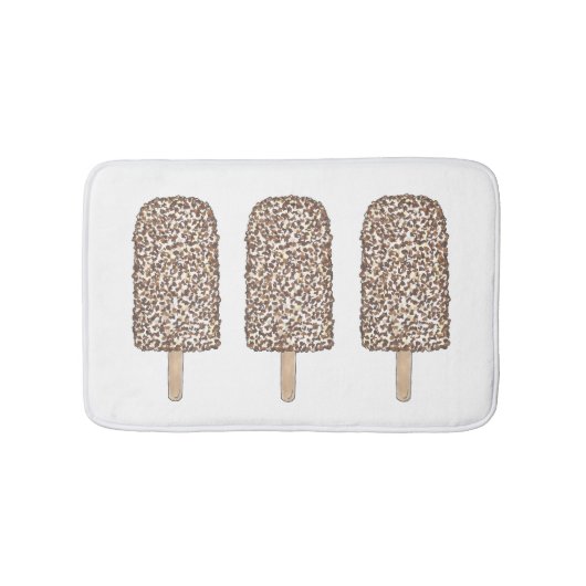 Schokolade Eclair Ice Cream Pop Popsicle Feinschme Badematte (Vorderseite)