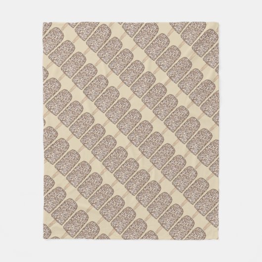 Schokolade Eclair Ice Cream Popsikel Fleecedecke (Vorderseite)