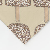 Schokolade Eclair Ice Cream Popsikel Fleecedecke (Ecke)