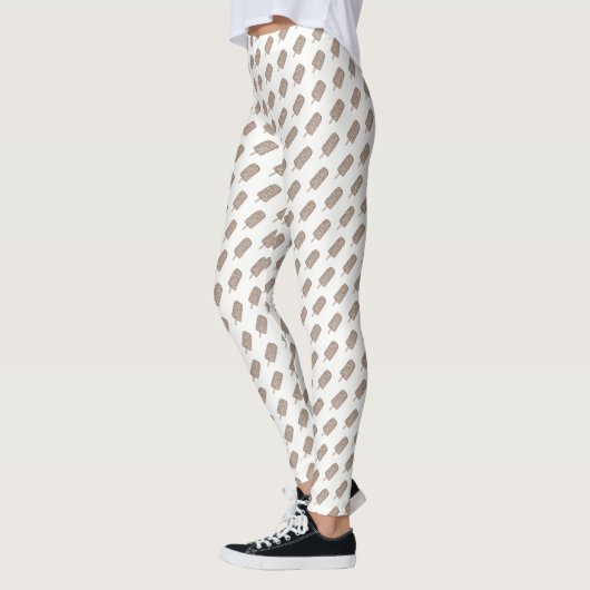 Schokolade Eclair Ice Creme Popsicle Dessert Feins Leggings (Links)