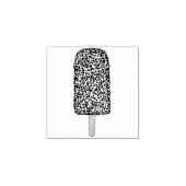 Schokolade Eclair Ice Creme Popsicle Pop Briefmark Gummistempel (Prägung)