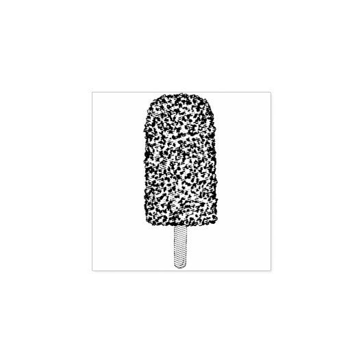 Schokolade Eclair Ice Creme Popsicle Pop Briefmark Gummistempel (Prägung)