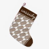 Schokolade Eclair Ice Popsicle Junk Food Kleiner Weihnachtsstrumpf (Vorderansicht (hängend))