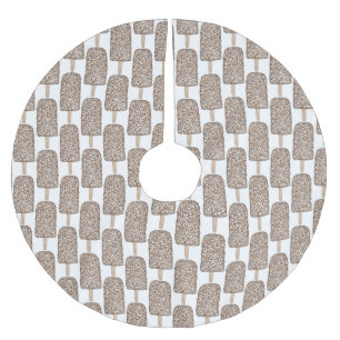 Schokolade Eclair Ice Popsicle Junk Food Polyester Weihnachtsbaumdecke