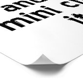 'Schokolade' Eier Funny Poster (Ecke)