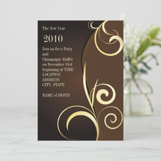 Schokolade Einladung (Stehend Vorderseite)