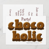 Schokolade Einladung (Vorne/Hinten)