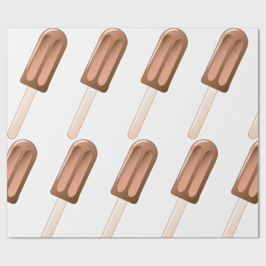 Schokolade Eis Creme Bar Geschenkpapier (Flach)