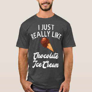 Schokolade Eiscreme Apparel Einzigartiger Eiscreme T-Shirt