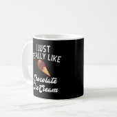Schokolade Eiscreme Apparel - Einzigartiges Eiscre Kaffeetasse (Vorderseite Links)