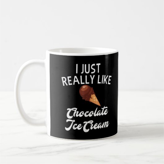 Schokolade Eiscreme Apparel - Einzigartiges Eiscre Kaffeetasse (Links)