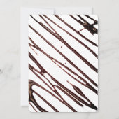 Schokolade-Eiscreme auf WaffelBrautparty Einladung (Rückseite)