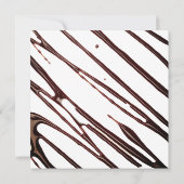 Schokolade-Eiscreme auf WaffelBrautparty Einladung (Rückseite)