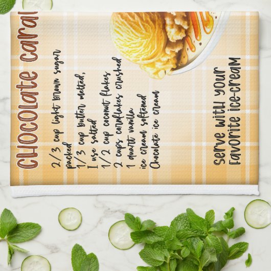 Schokolade Eiscreme Geschirrtuch (Gefaltet)