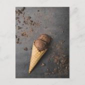 Schokolade Eiscreme Postkarte (Vorderseite)