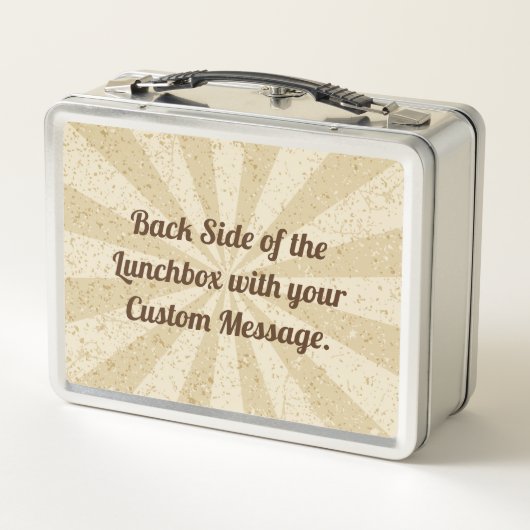 Schokolade Eiscreme-Stick Metal Lunch Box (Rückseite)