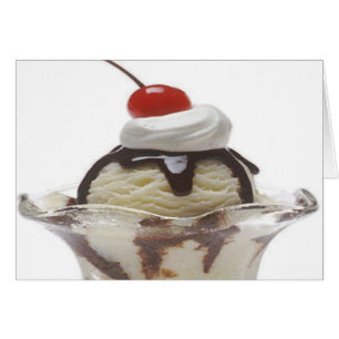 Schokolade Eiscreme Sundae