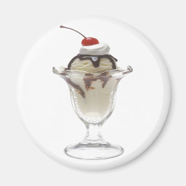 Schokolade Eiscreme Sundae Magnet